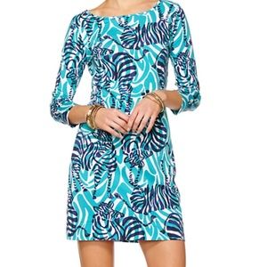 Lilly Pulitzer Marlowe Boatneck Dress I'm Game (in perfect condition)